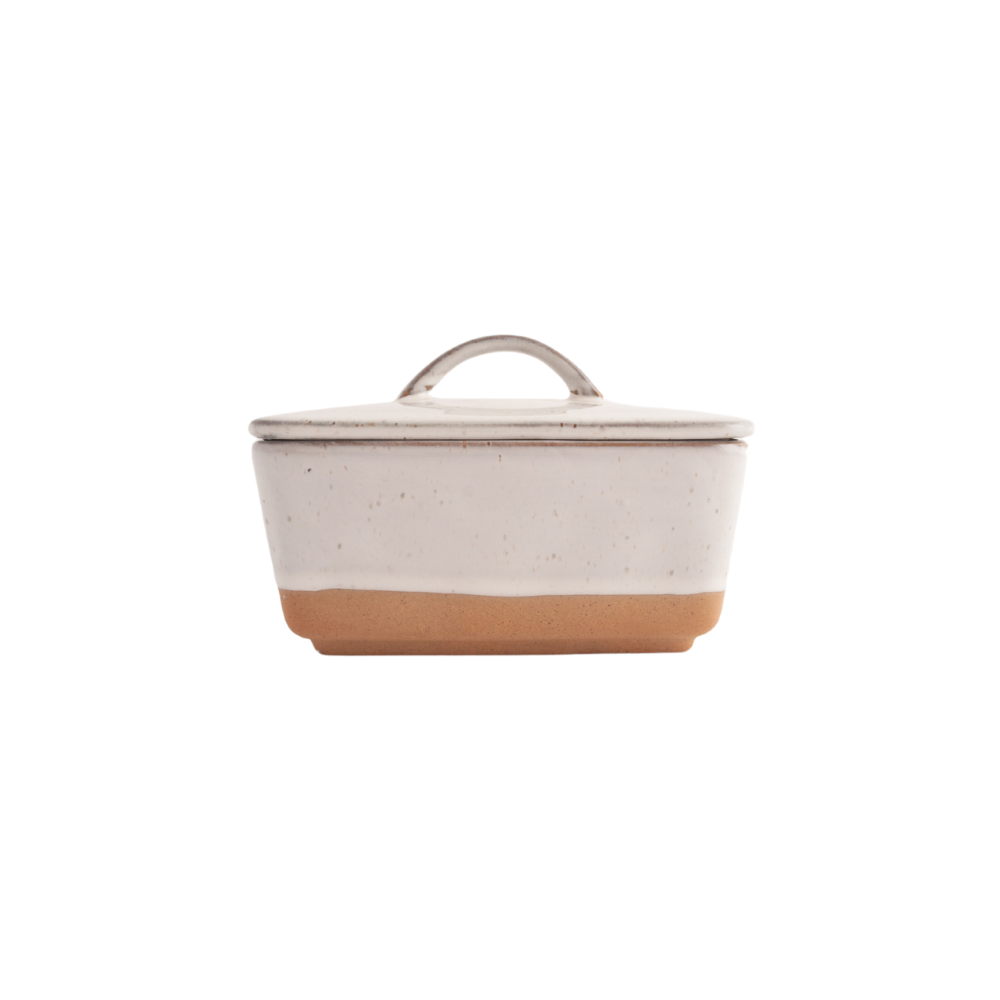 K&Co Ecru Home Butter Dish